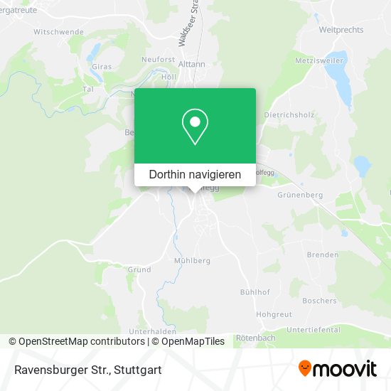 Ravensburger Str. Karte