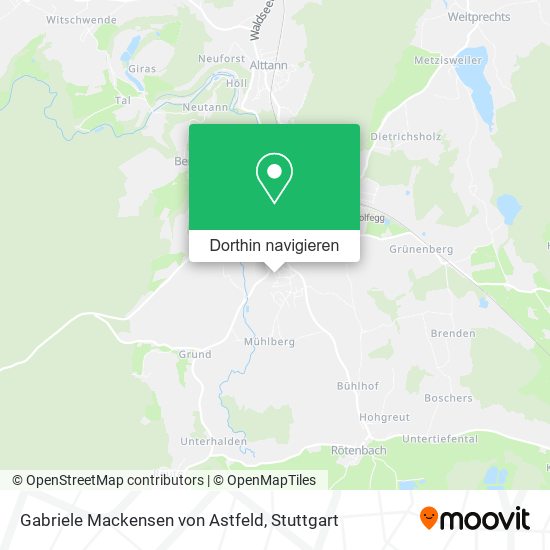 Gabriele Mackensen von Astfeld Karte