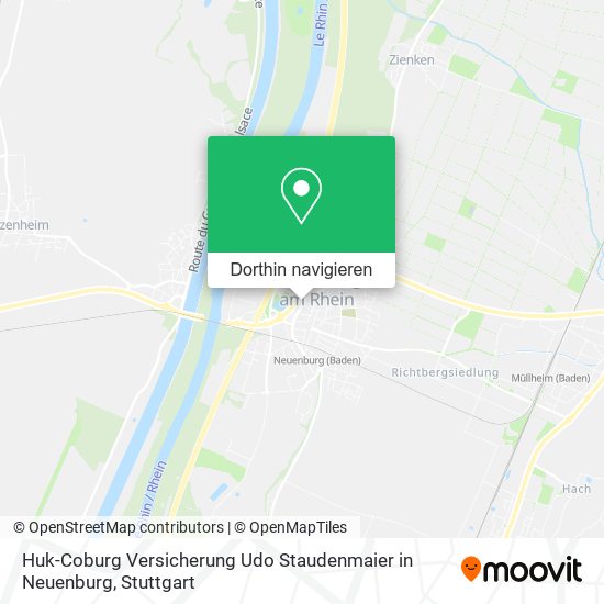 Huk-Coburg Versicherung Udo Staudenmaier in Neuenburg Karte