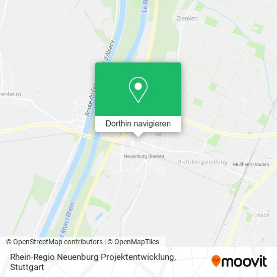 Rhein-Regio Neuenburg Projektentwicklung Karte