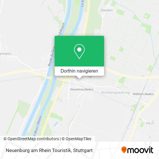 Neuenburg am Rhein Touristik Karte
