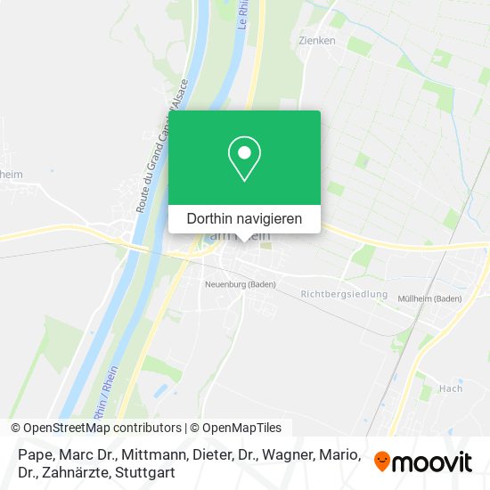 Pape, Marc Dr., Mittmann, Dieter, Dr., Wagner, Mario, Dr., Zahnärzte Karte