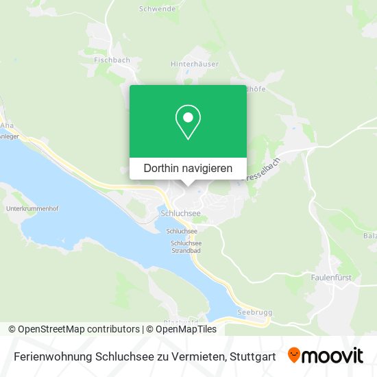 Ferienwohnung Schluchsee zu Vermieten Karte