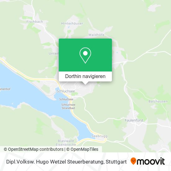 Dipl.Volksw. Hugo Wetzel Steuerberatung Karte