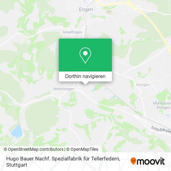 Hugo Bauer Nachf. Spezialfabrik für Tellerfedern Karte