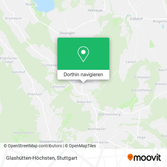 Glashütten-Höchsten Karte