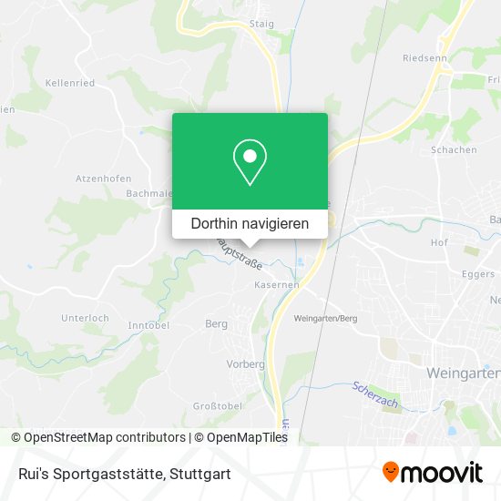 Rui's Sportgaststätte Karte
