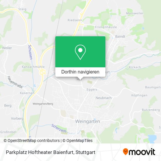 Parkplatz Hoftheater Baienfurt Karte