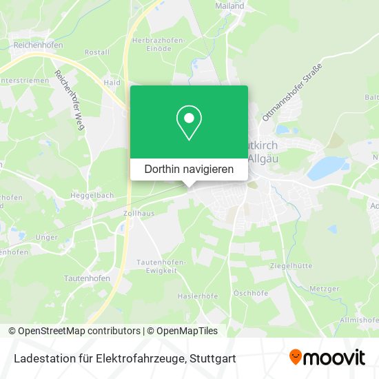 Ladestation für Elektrofahrzeuge Karte