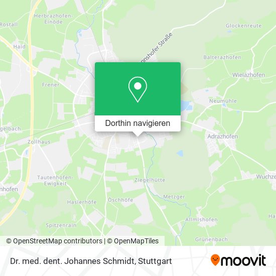 Dr. med. dent. Johannes Schmidt Karte