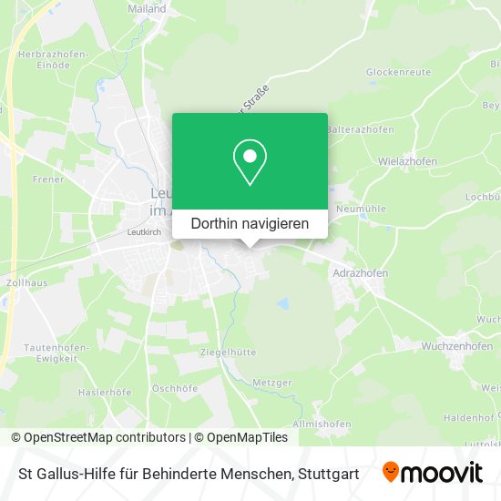 St Gallus-Hilfe für Behinderte Menschen Karte