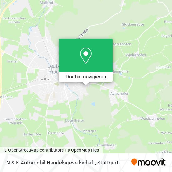 N & K Automobil Handelsgesellschaft Karte
