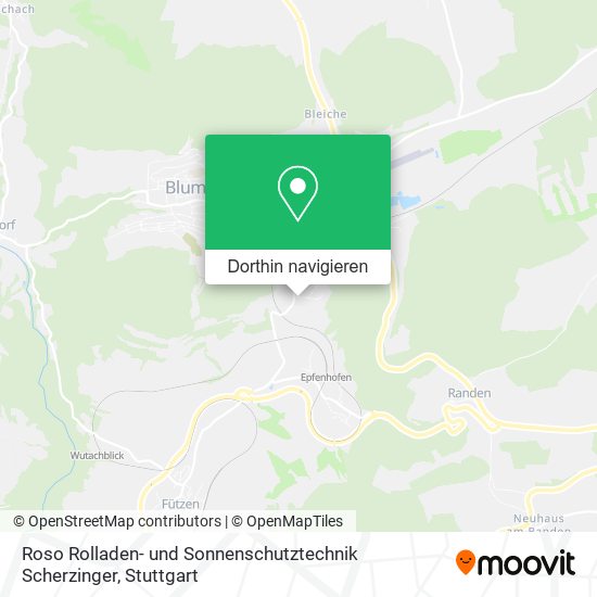 Roso Rolladen- und Sonnenschutztechnik Scherzinger Karte