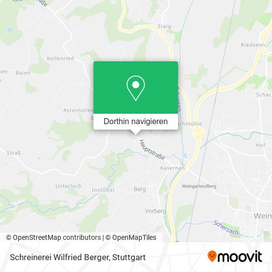 Schreinerei Wilfried Berger Karte