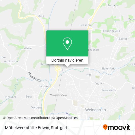 Möbelwerkstätte Edwin Karte