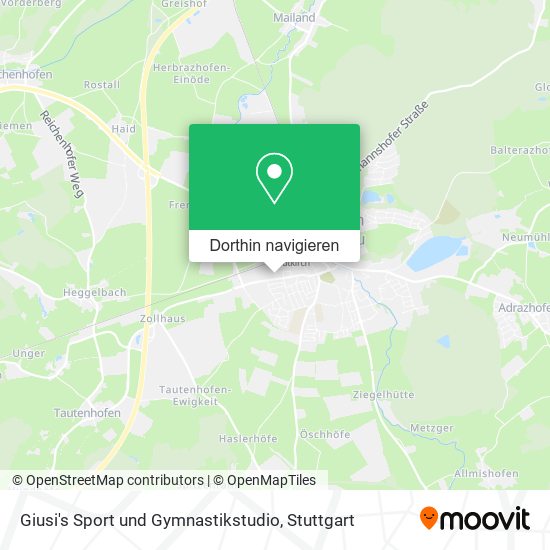 Giusi's Sport und Gymnastikstudio Karte