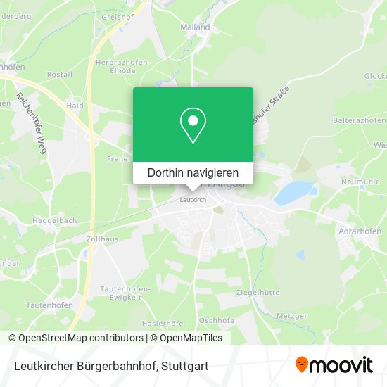 Leutkircher Bürgerbahnhof Karte