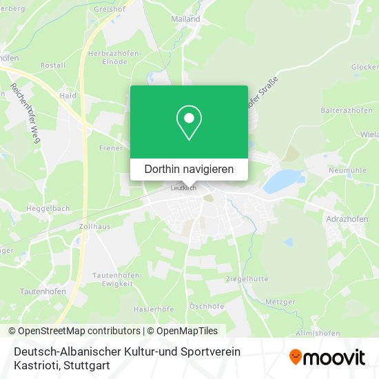 Deutsch-Albanischer Kultur-und Sportverein Kastrioti Karte