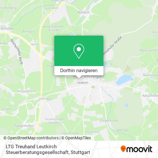 LTG Treuhand Leutkirch Steuerberatungsgesellschaft Karte