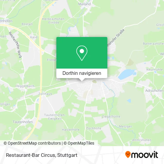 Restaurant-Bar Circus Karte