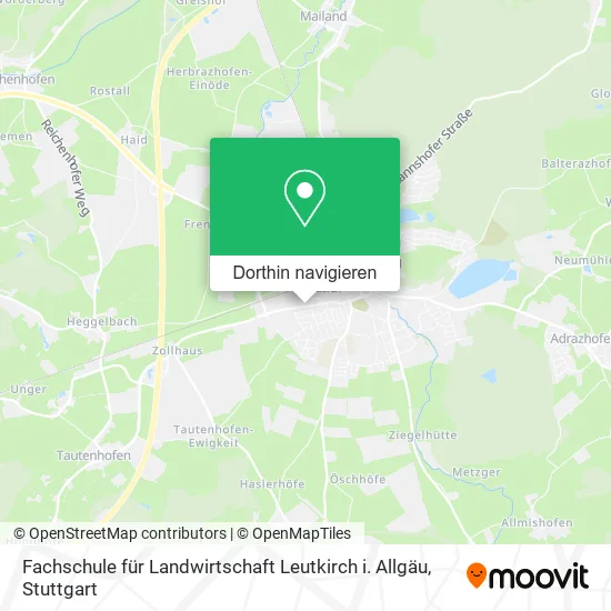 Fachschule für Landwirtschaft Leutkirch i. Allgäu Karte