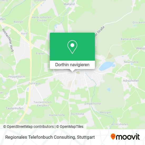 Regionales Telefonbuch Consulting Karte