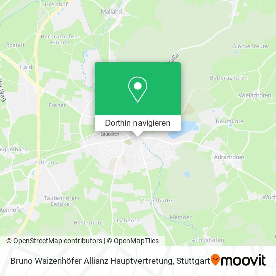 Bruno Waizenhöfer Allianz Hauptvertretung Karte