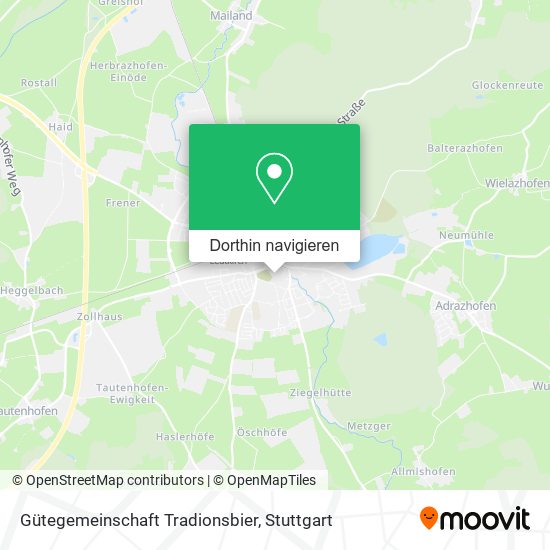 Gütegemeinschaft Tradionsbier Karte