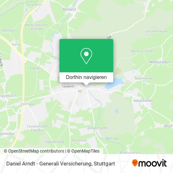 Daniel Arndt - Generali Versicherung Karte