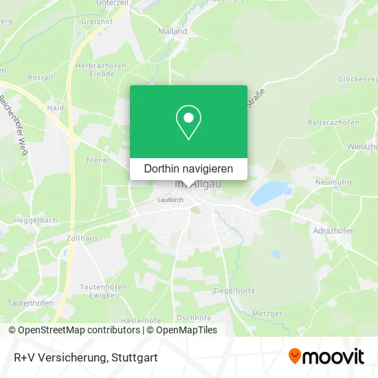 R+V Versicherung Karte
