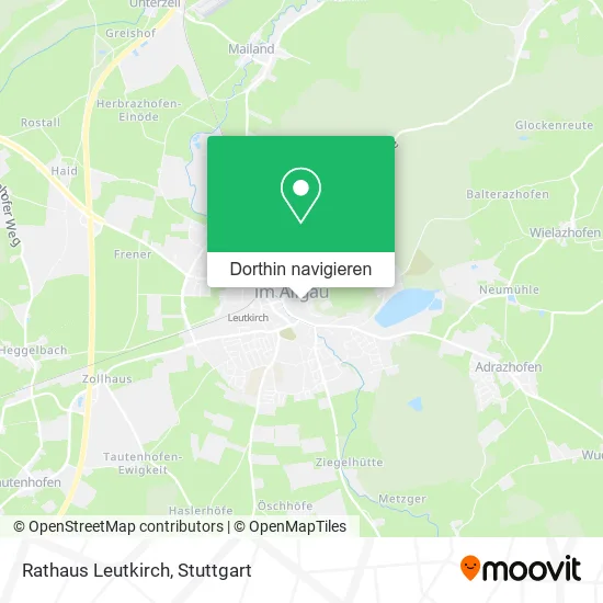 Rathaus Leutkirch Karte