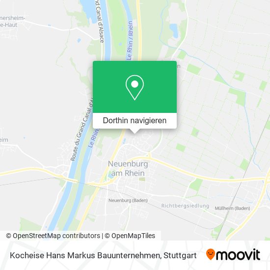 Kocheise Hans Markus Bauunternehmen Karte