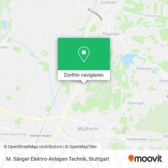 M. Sänger Elektro-Anlagen-Technik Karte