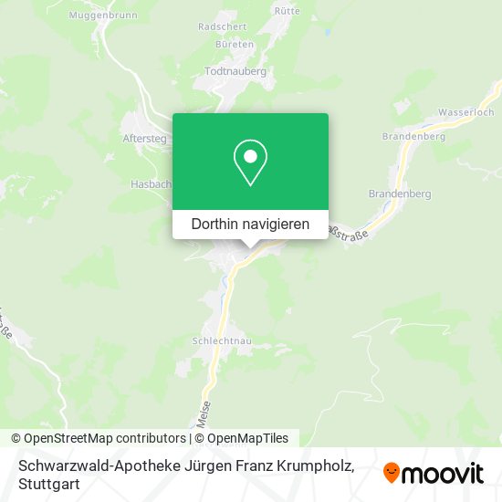 Schwarzwald-Apotheke Jürgen Franz Krumpholz Karte