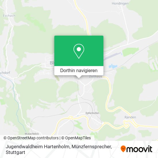 Jugendwaldheim Hartenholm, Münzfernsprecher Karte
