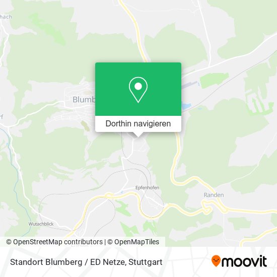 Standort Blumberg / ED Netze Karte