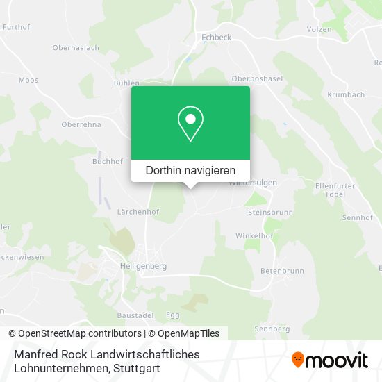 Manfred Rock Landwirtschaftliches Lohnunternehmen Karte