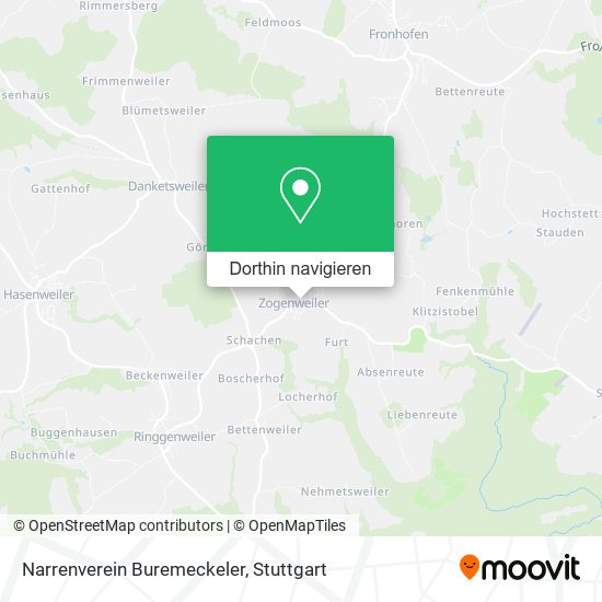 Narrenverein Buremeckeler Karte