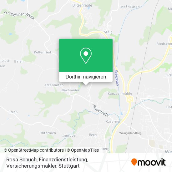 Rosa Schuch, Finanzdienstleistung, Versicherungsmakler Karte