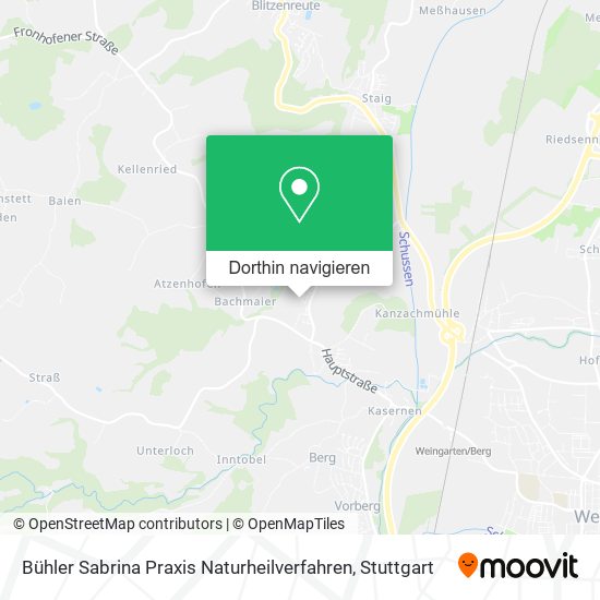 Bühler Sabrina Praxis Naturheilverfahren Karte