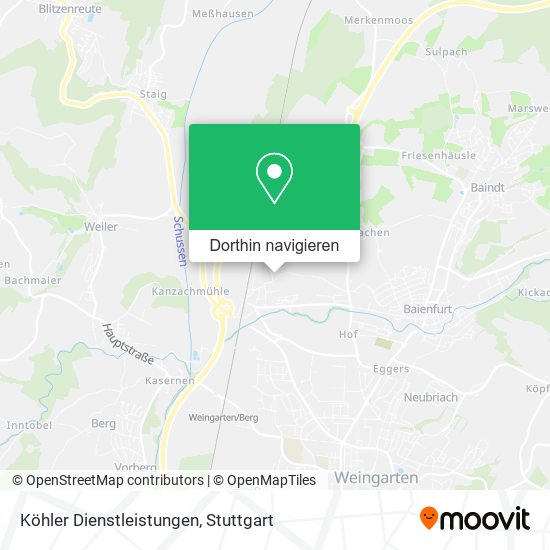 Köhler Dienstleistungen Karte