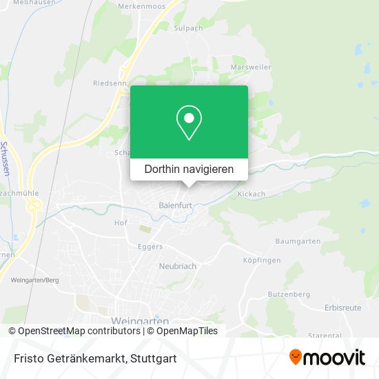 Fristo Getränkemarkt Karte
