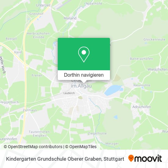 Kindergarten Grundschule Oberer Graben Karte