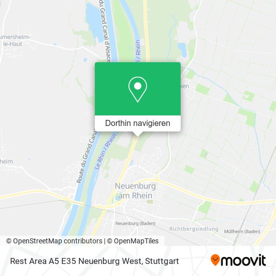 Rest Area A5 E35 Neuenburg West Karte
