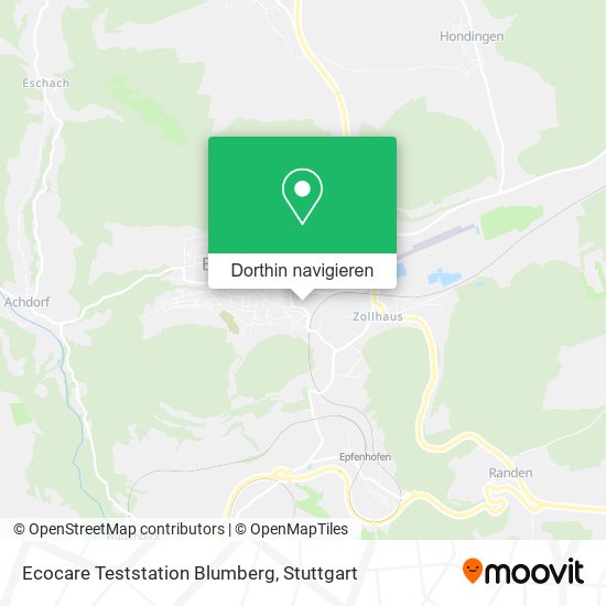 Ecocare Teststation Blumberg Karte