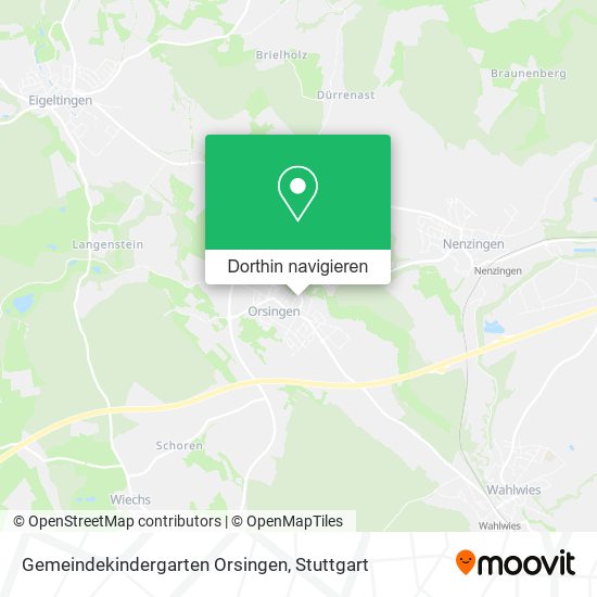Gemeindekindergarten Orsingen Karte