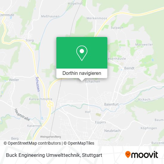 Buck Engineering Umwelttechnik Karte