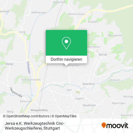 Jersa e.K. Werkzeugtechnik Cnc-Werkzeugschleiferei Karte