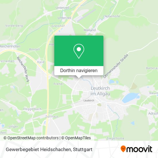 Gewerbegebiet Heidschachen Karte