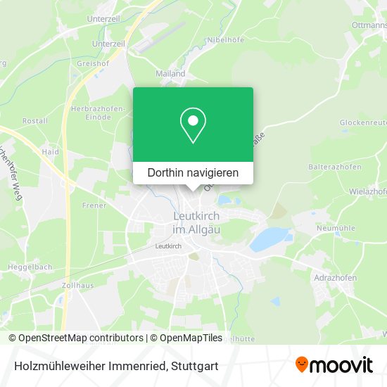 Holzmühleweiher Immenried Karte